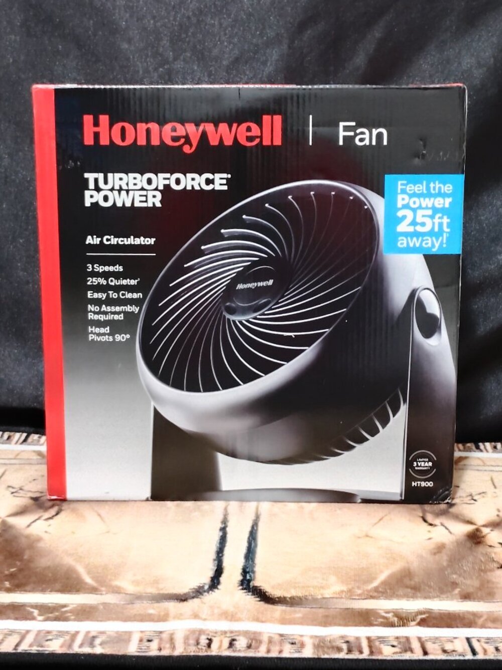 Portable Fan Black Honeywell TurboForce HT900
